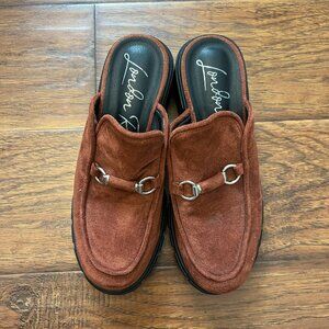 London Rag Brown Suede Clogs Loafer Mules – Size 10 (Brand New)